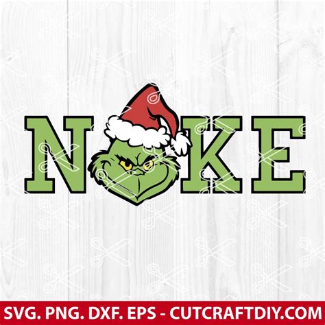 Nike Grinch Christmas Svg Nike Christmas Svg Grinch Svg