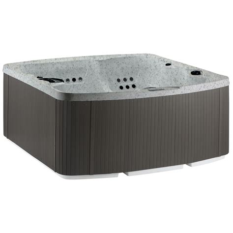 Lifesmart Spas Leganza 6 Person Plug & Play Square Hot Tub Spa w/90