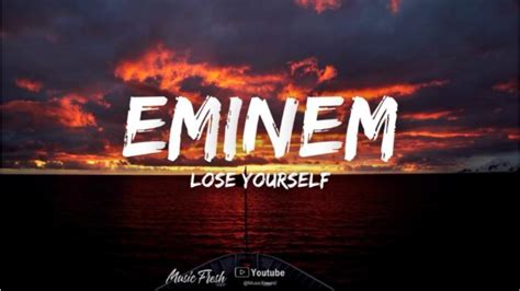 Eminem Lose Yourself Lyrics Lyrics Youtube