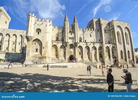 The Palais Des Papes or Popes Palace in Avignon France, Provence ...