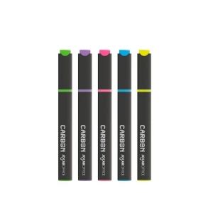 Kit Marca Texto CarbonLine Neon 5 Unidades Leonora