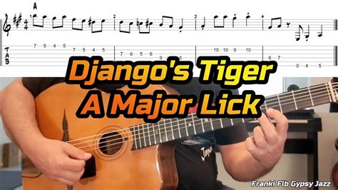 Django S Tiger Django Reinhardt A Major Licks Gypsy Jazz Guitar