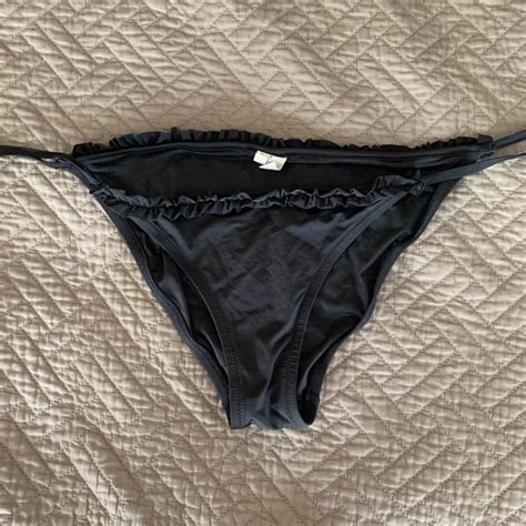 J Crew Swim Jcrew Slate Blue Ruffle Bikini Poshmark