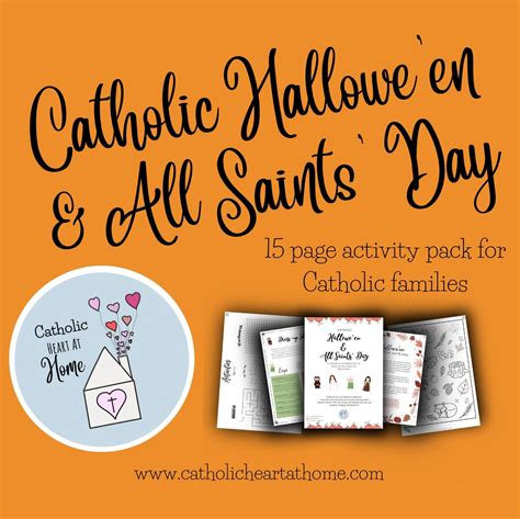 Catholic Halloween and All Saints Day Activity Pack - Etsy