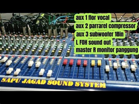 Routing Lengkap Mixer Soundcraft Buat Monitor Foh YouTube