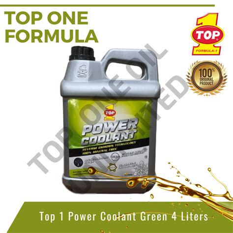 Top One Formula Long Life Radiator Power Coolant Green 4 Liters