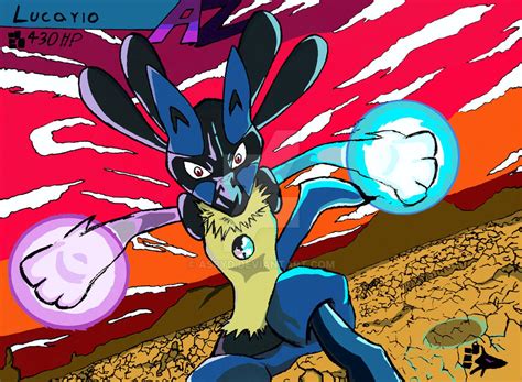 Tcg Lucario Dragon Pulse Aura Sphere By Asbyd On Deviantart