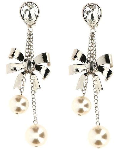 Metallic Alessandra Rich Earrings And Ear Cuffs For Women Lyst