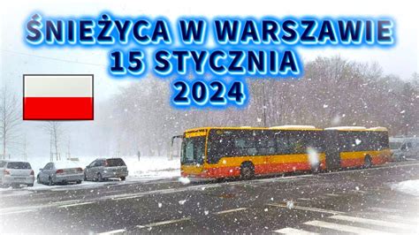 Warszawa Zasypana Niegiem Po Burzy Nie Nej Stycze Nie Yce