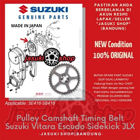 Jual Pulley Puli Gear Camshaft Timing Belt Suzuki Vitara Escudo