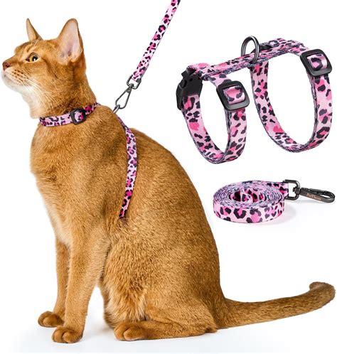 Pet Supplies Cat Harness And Leash Set Gold Moons Stars Soft Nylon