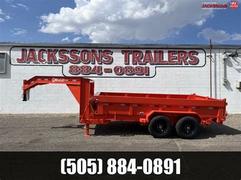 2022 Delco Trailers 14K Orange Gooseneck 83 Wide Dump Dump Trailer