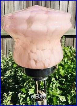 Art Deco Lamp Art Deco Chrome Nude Lady Diana Table Lamp Pink Cloud