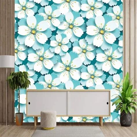 Gsm Floral Printed Pvc Wall Paper At Rs Sq Ft Polyvinyl