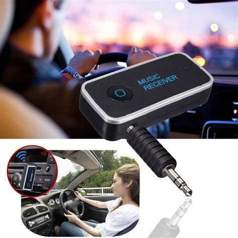 3.5mm Wireless Hands-free Car Bluetooth Receiver Adapter Car Music ...