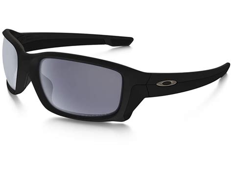 Oakley Si Straightlink Polarized Sunglasses Matte Black Frame Gray