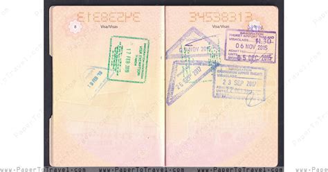 Page 8 And Page 9 Malaysia International Passport — Model I 2015 — 2020 5 Year Validity