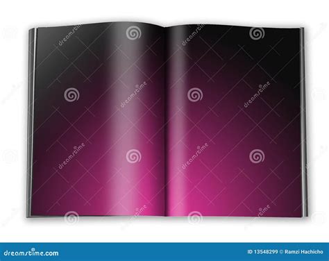 Open Book With Empty Pages With A Paper Stock Illustration