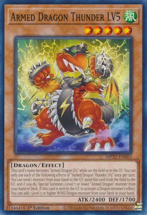 Dragão Armado do Trovão LV5 Yu Gi Oh MYP Cards