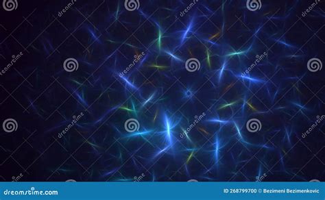 3d Rendering Abstract Multicolor Technology Fractal Light Background