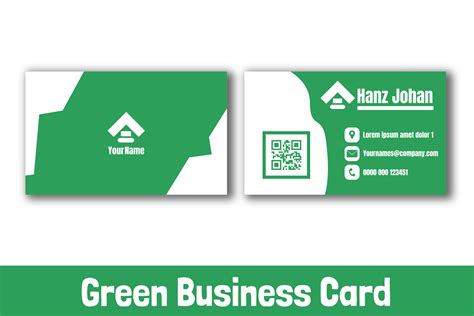 Green Design Business Card Graphic by sidomikro · Creative Fabrica