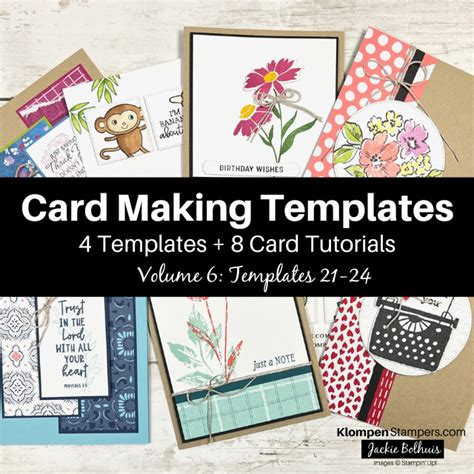 Make Templates For Easy Card Making Ideas | 4 New Card Layouts