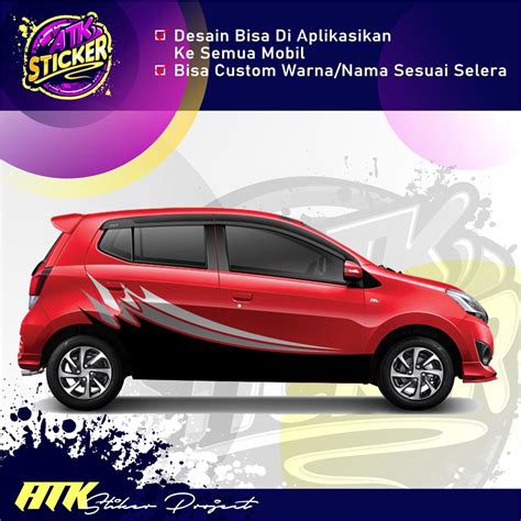 Jual Decal Stiker Cuting Striping Mobil Custom Toyota Rush Terios