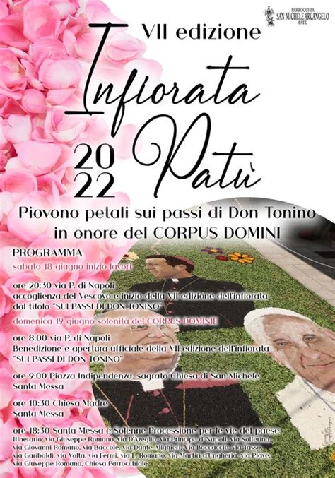 Per Il Corpus Domini Torna L Infiorata Di Pat