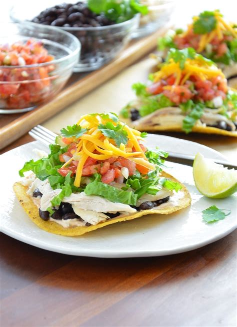 Chicken Black Bean Tostadas MyFitnessPal