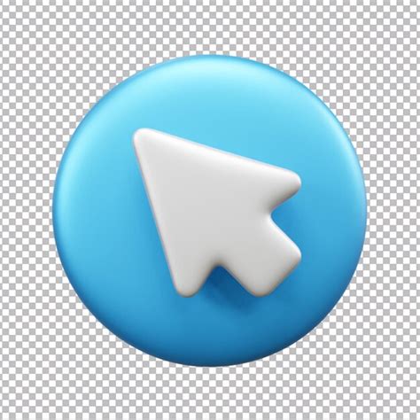 Premium PSD 3d Cursor Ui Icon Isolated