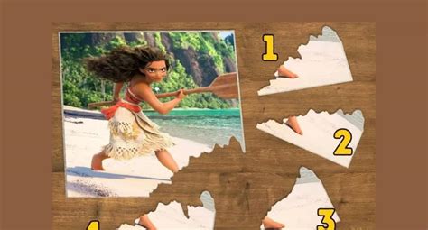 RETO VISUAL Encuentra La Pieza Correcta Del Rompecabezas De Moana En