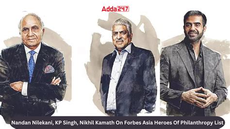 Nandan Nilekani KP Singh Nikhil Kamath On Forbes Asia Heroes Of