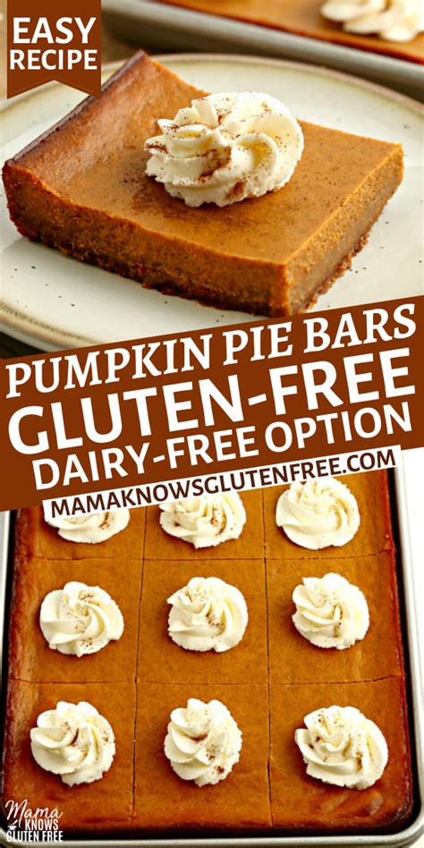 Gluten Free Pumpkin Pie Bars Gluten Free Pumpkin Pie Bars Gluten