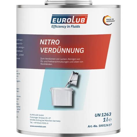 EUROLUB Nitroverdünnung 1 Liter 5 69