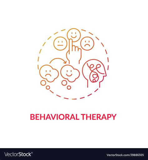 Behavioral Therapy Concept Icon Royalty Free Vector Image