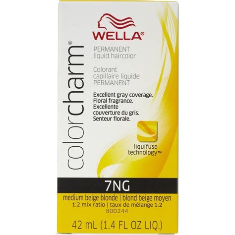 Wella Color Charm Permanent Liquid Haircolor 7NG Medium Beige Blonde 1 4 Oz Pack Of 6