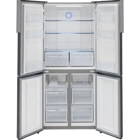 Haier HRQ16N3BGS 16 4 Cu Ft Quad French Door Freezer Refrigerator In