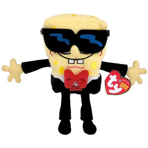 TY Beanie Baby SPONGEBOB SQUAREPANTS TUXEDO PANTS SUNGLASSES 8