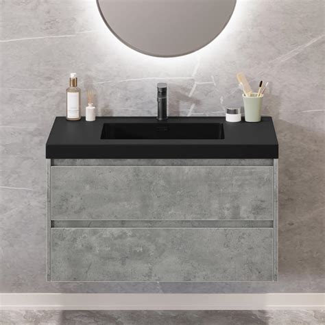 Dwvo Floating Vanity Bathroom 36 Inch Wall Mounted