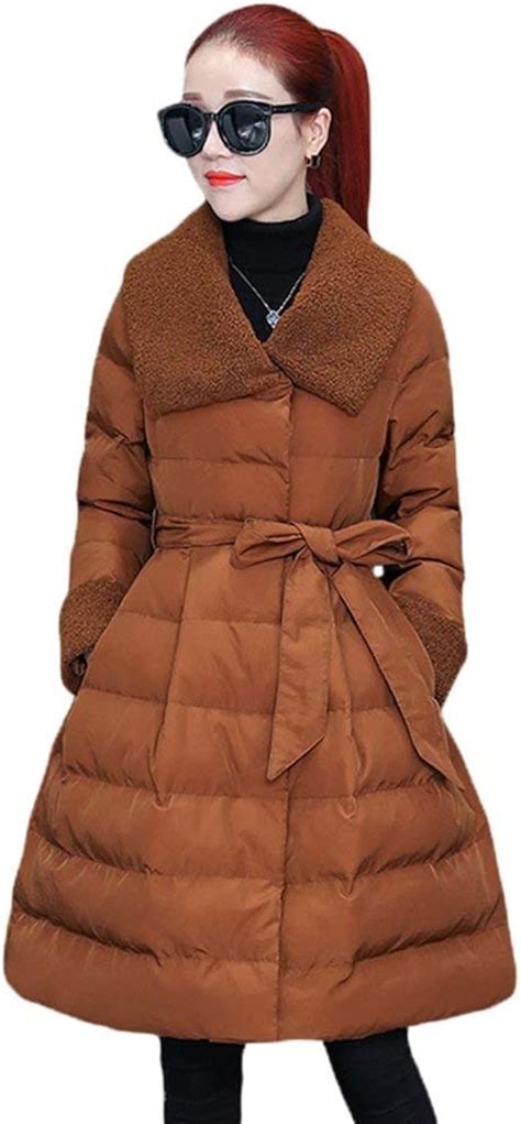 Abrigo Acolchado Mujer Largos Invierno Parkas Chaqueta Elegantes Mode