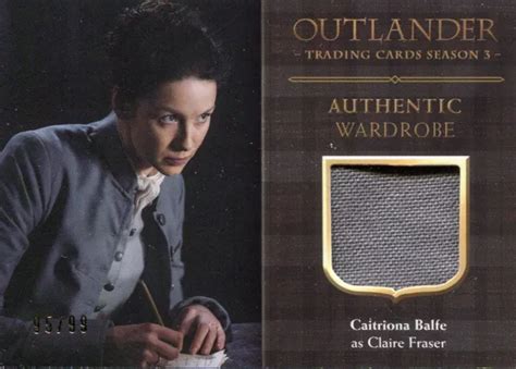 OUTLANDER SEASON 3 Wardrobe Card M25 Caitriona Balfe As Claire Fraser