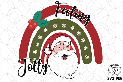 Feeling Jolly Christmas Svg Sublimation Graphic By Mfreem Creative