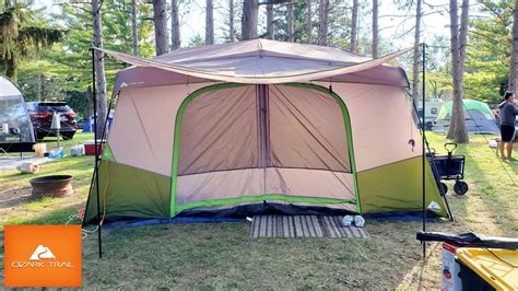 Ozark Trail 11 Person Instant Cabin Tent With Private Room Youtube