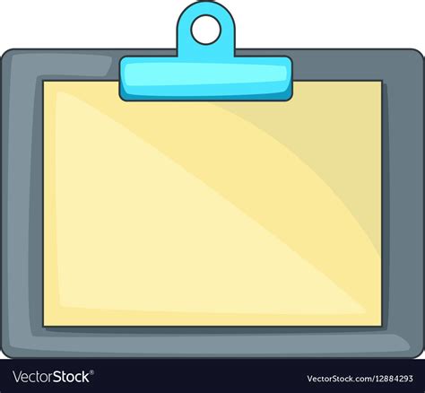 Clipboard With Blank Sheet Of Paper Icon Vector Image