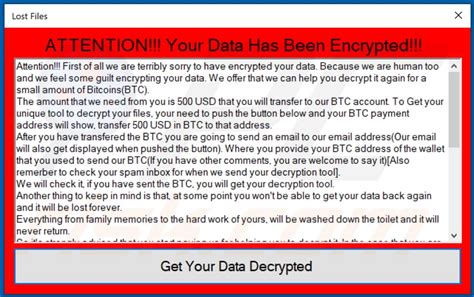 Lost Files Ransomware Decryption Removal And Lost Files Recovery