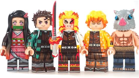 Lego Demon Slayer Kimetsu no Yaiba 鬼滅の刃 Unofficial Lego Minifigures