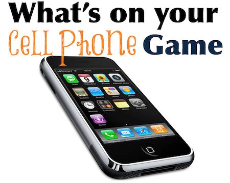 What’s On Your Cell Phone Game – Grandma Ideas