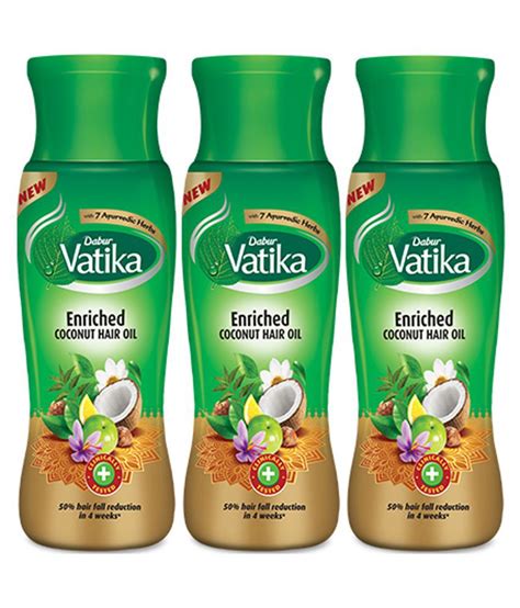 Dabur Vatika Enriched Coconut Hair Oil Ml Pack Of Buy Dabur