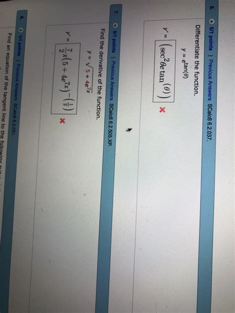 Solved O Points Previous Answers Scalc Chegg