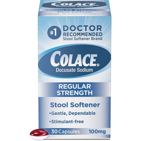 Colace® Stool Softener Capsules 100mg 30 Ct Kroger